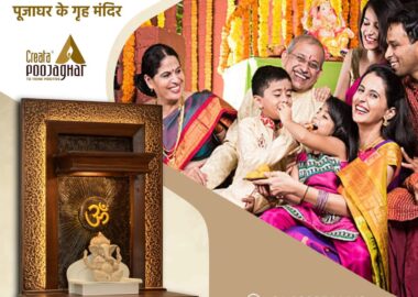 Wooden mandir for home