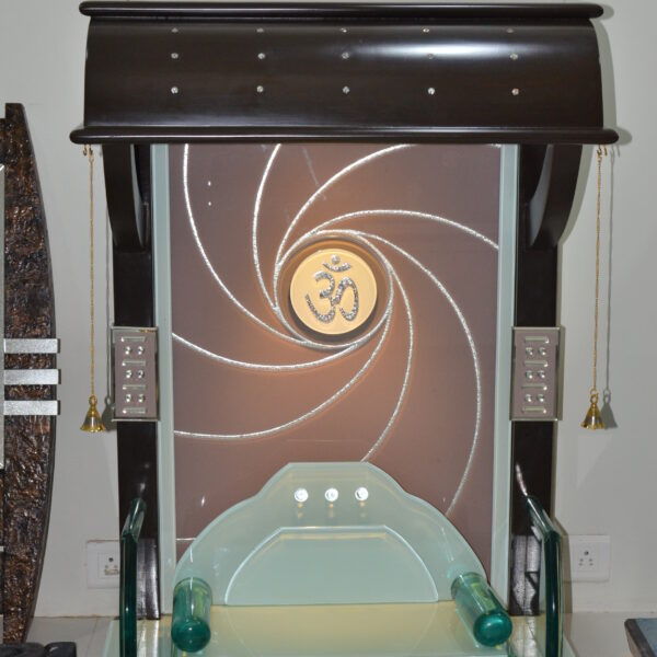 Creata Galaxy Series Teak Wood Designer Mandir for Home