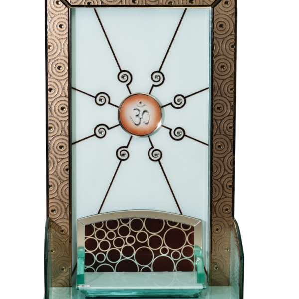 Creata Sunray Elite Teak Wood Designer Mandir for Home