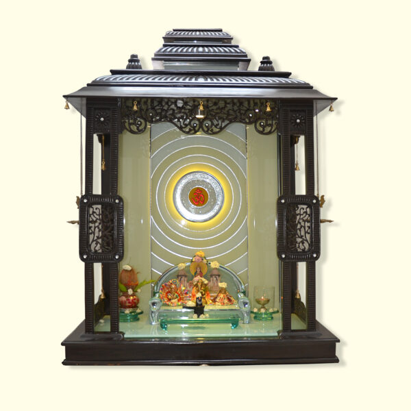 Creata Grand Horizon Teak Wood Designer Mandir for Home