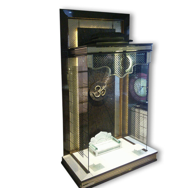 Premium Teak Wood Designer Mandir for Home – MAN-W-174-39